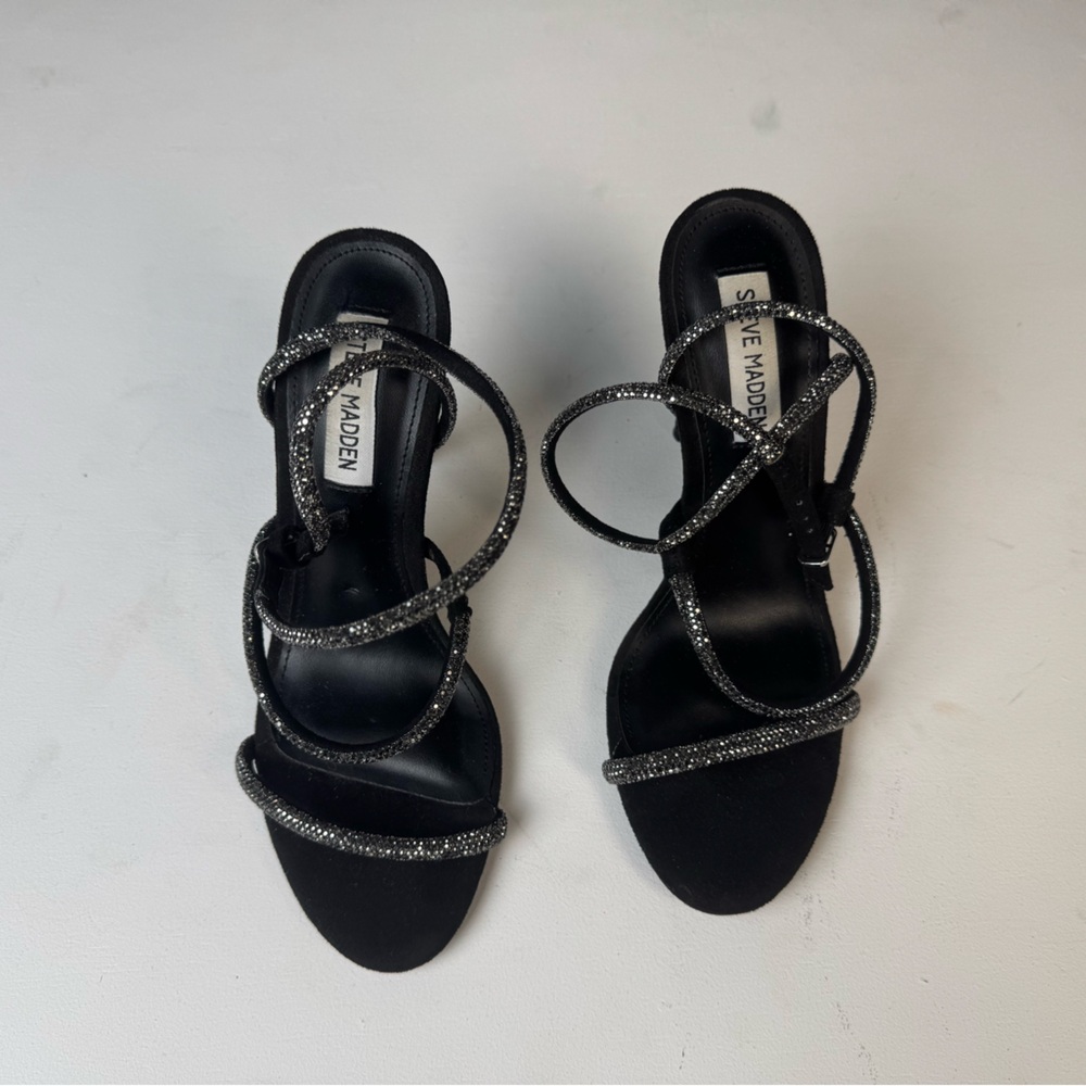 Steve Madden Rhinestone Strappy Heels – Size 8 - Picture 4 of 7